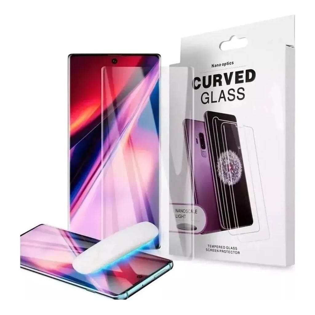 Película De Vidro Cola Líquida Uv Galaxy Note 10 Pro / Plus