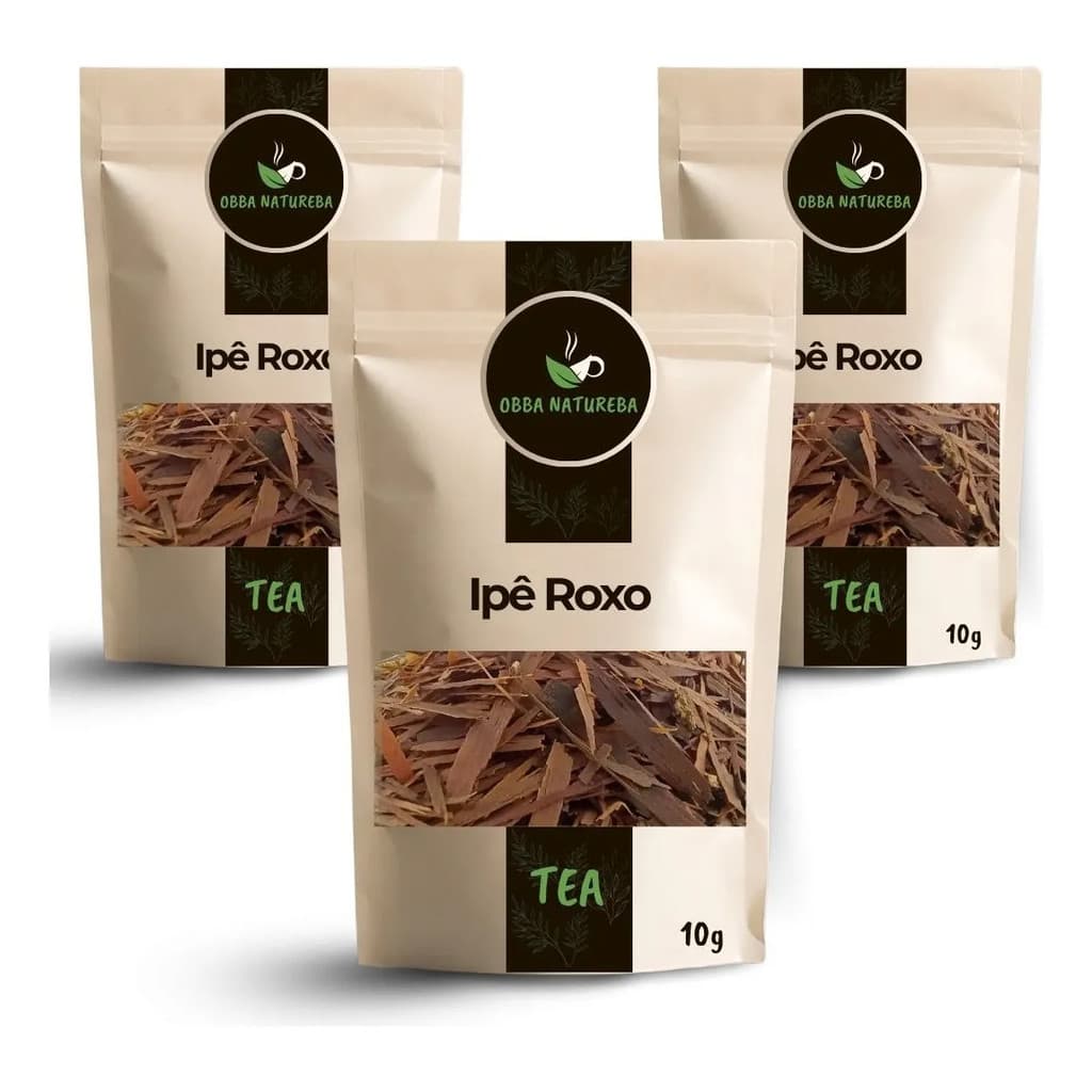 Chá de Ipê Roxo Pronto para Infusão Sabor Natural- Com 3 Pacotes