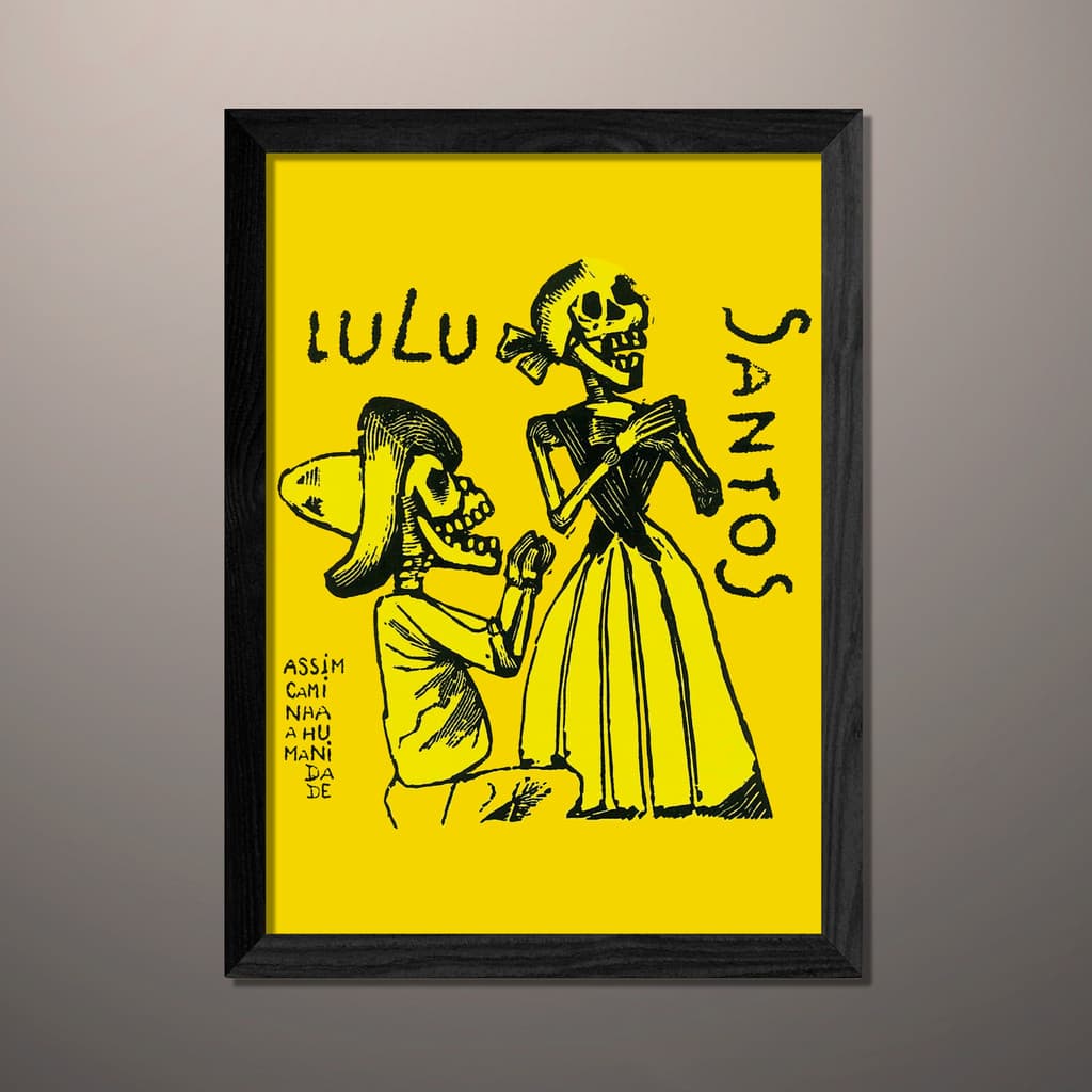 Quadro Lulu Santos A4 Com Vidro