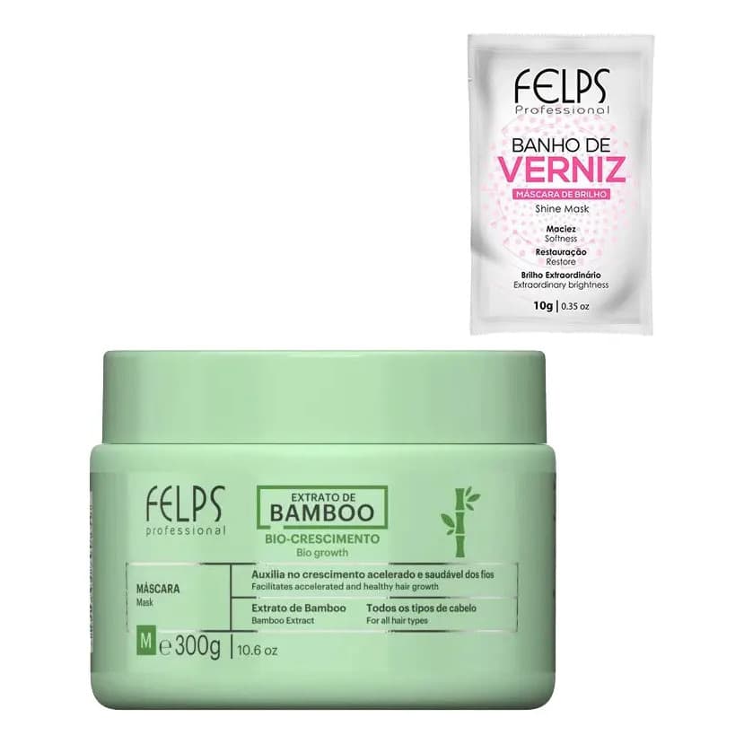 Felps Máscara Extrato De Bamboo Bio Crescimento 300g