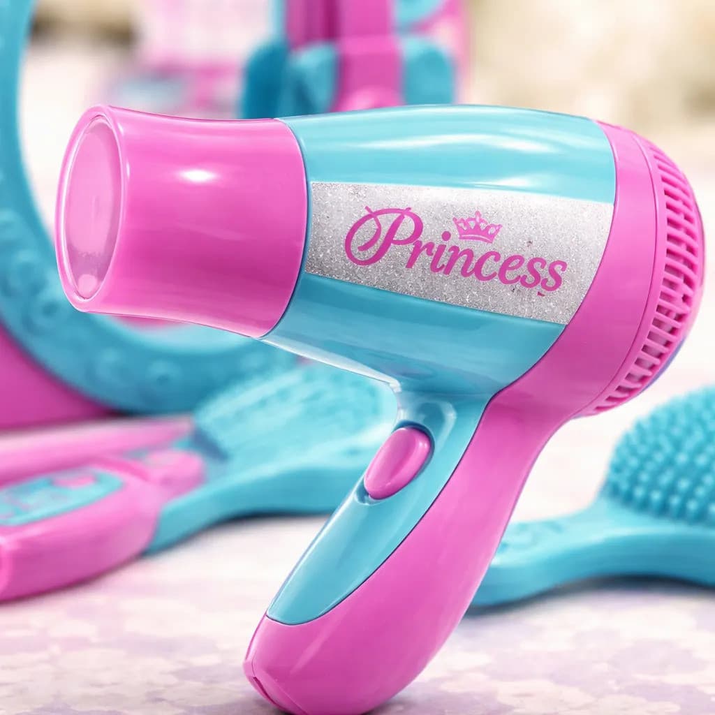 Penteadeira De Brinquedo Secador Princesa Zuca Toys Rosa