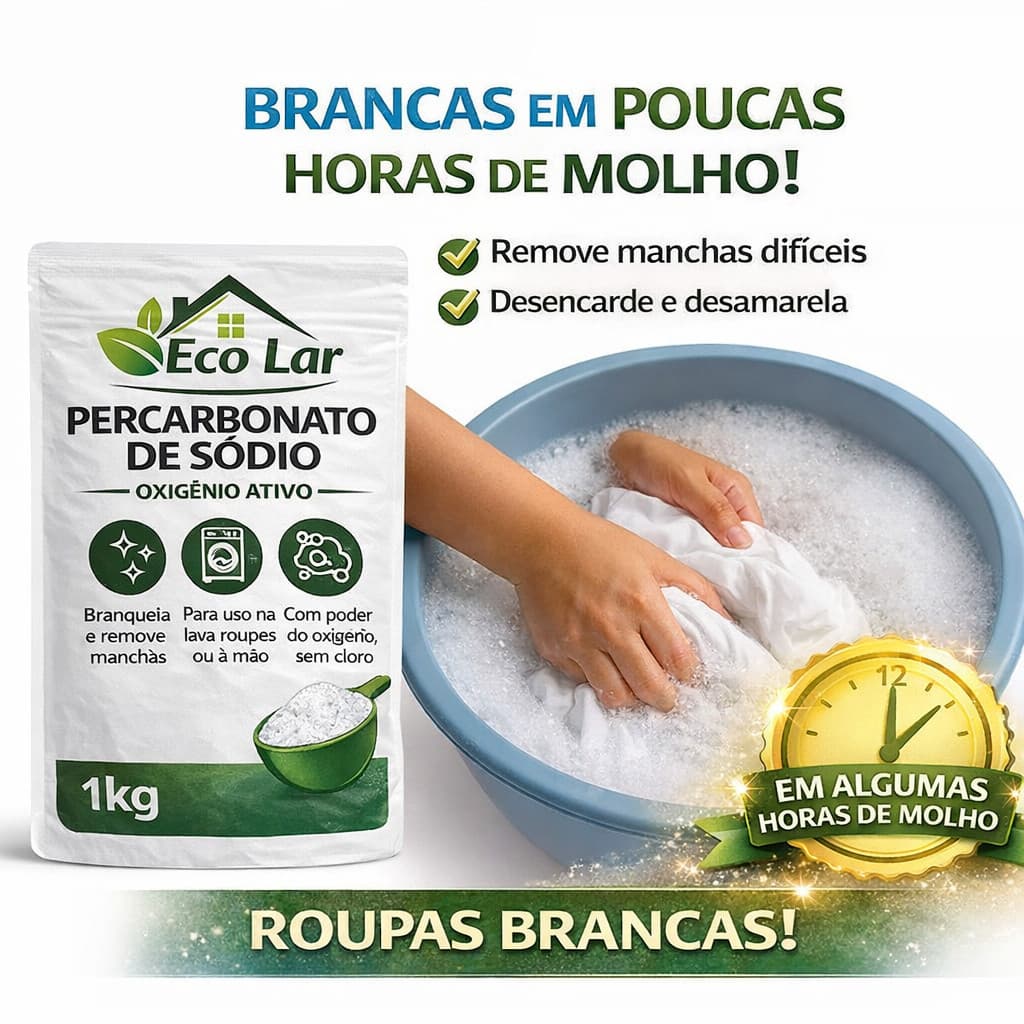 Percarbonato de Sódio Composto Limpeza Profunda e Clareado 1KG / 2KG / 3KG / 4KG / 5KG - 2KG