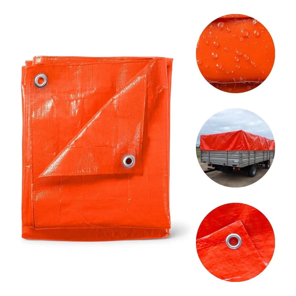 Lona Plástica De Polietileno 70g/m2 Laranja 6x4m - IWLP64LR Importway IWLP64LR