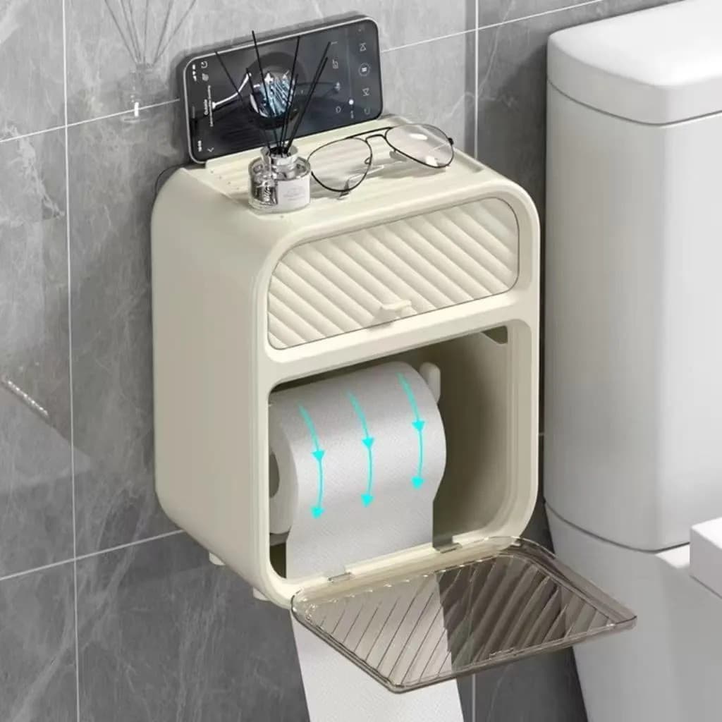 Porta Lenço Umedecido com Tampa Organizador