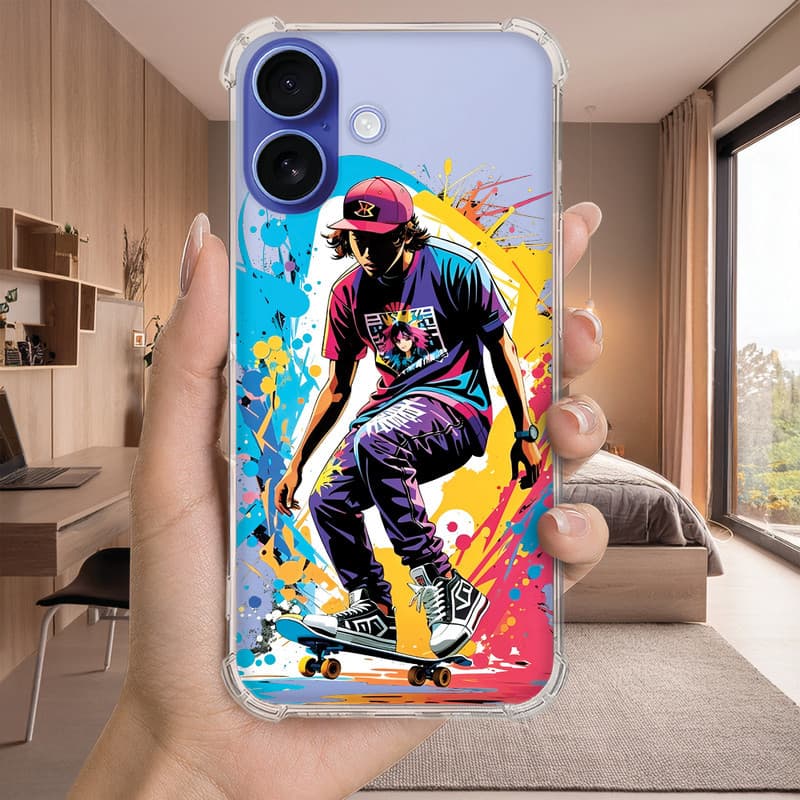 Capa Capinha Personalizada SKATE esporte 1 (3240) para Samsung/ Iphone/ Motorola/ Xiaomi/ Realme/ Anti Impacto