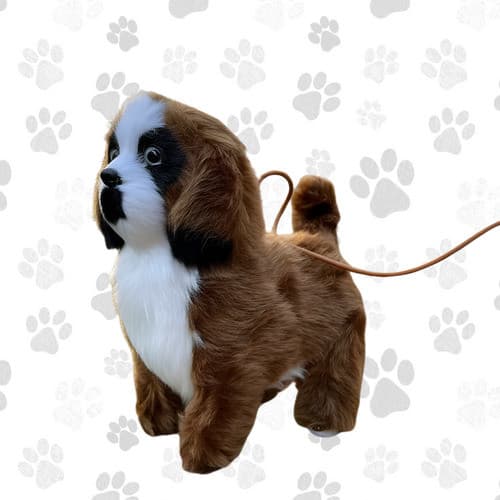 Cachorro Eletrônico com Luz LED Controle e Coleira