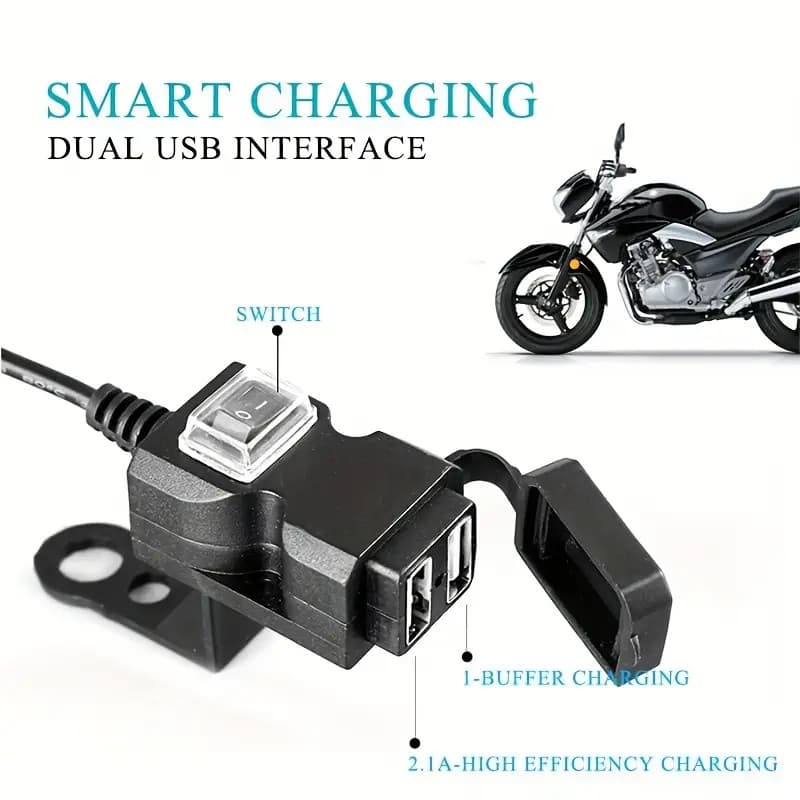 Tomada Carregador Usb Celular Para Moto E Carro 12v Para 5V Avaliação da loja - Variação: