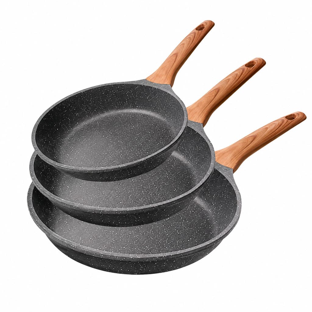 Kit de Frigideiras Antiaderentes 3 Peças