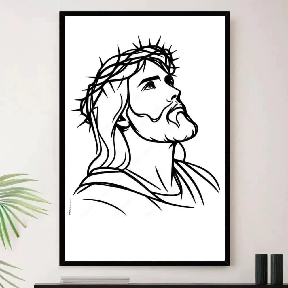 Quadro Placa Decorativa Arte Minimalista Neutra para Quarto em Branco e Bege