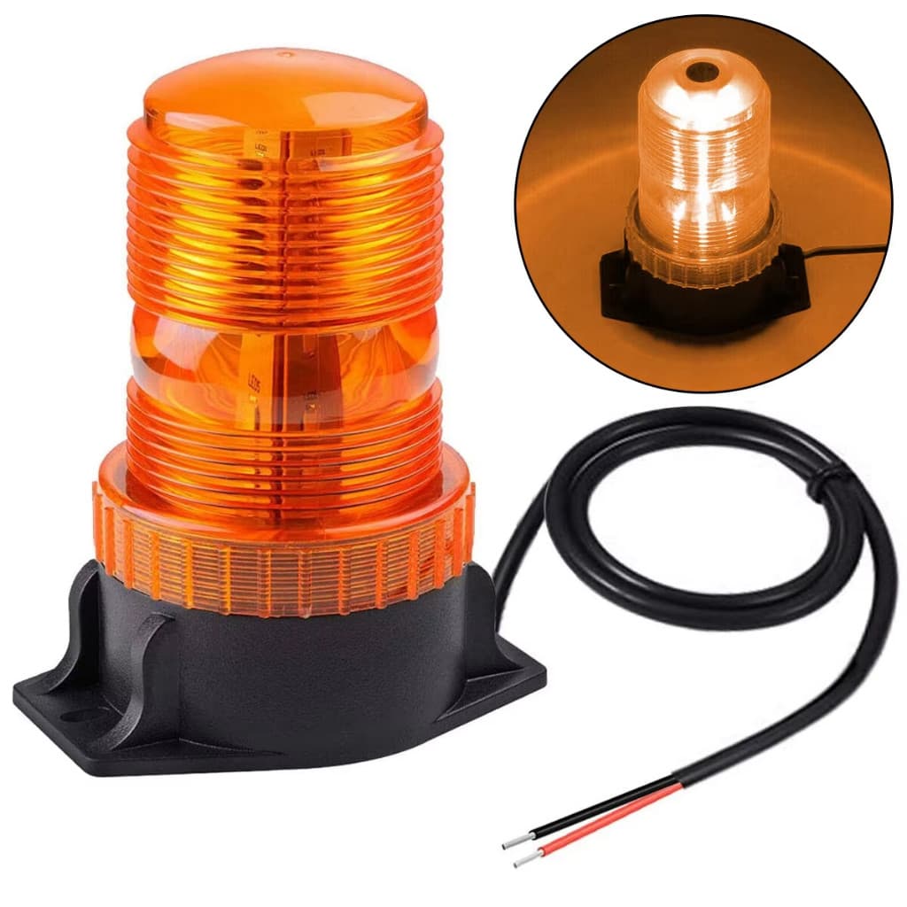 Âmbar 30LED girando luz estroboscópica telhado flash beacon aviso de emergência 12V-24V Vendido(s) - Variação: