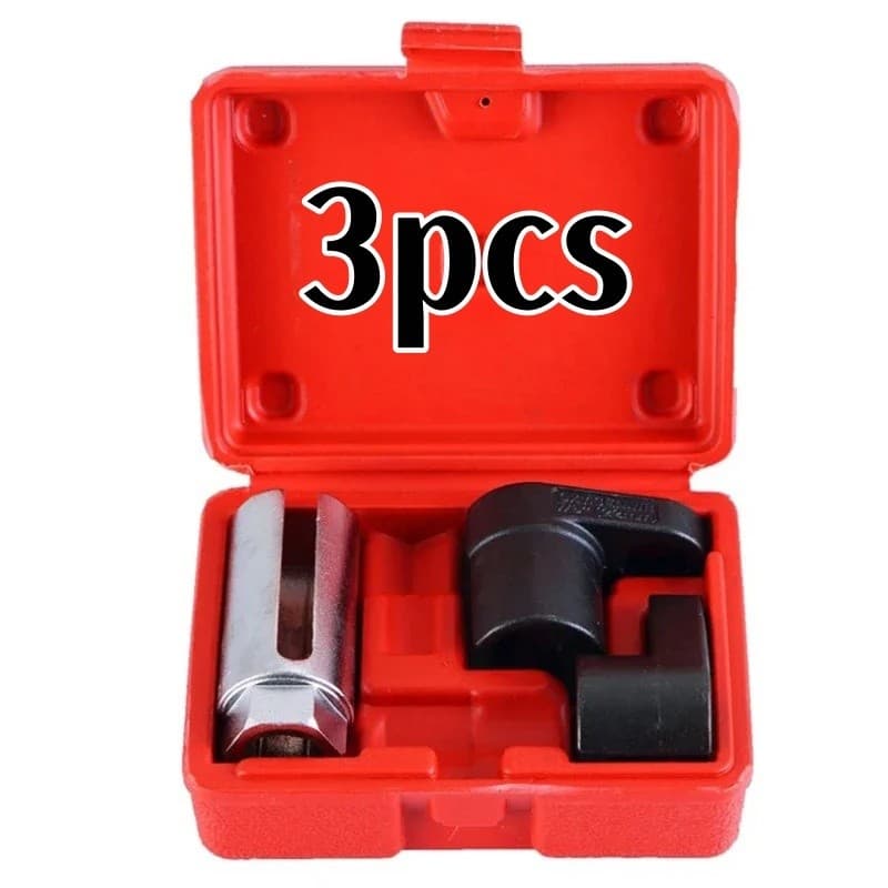 Chave Profissional Para Sonda Lambda 22mm (3 Peças) – Ferramenta De Remoção De Porca Quebrada E Sensor De Vácuo Offset V