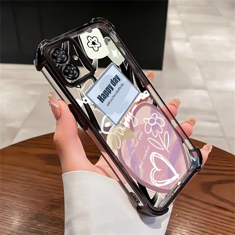 Capa Para Motorola Moto G54 G55 Capa silicone Case Protetora Capinha Capas