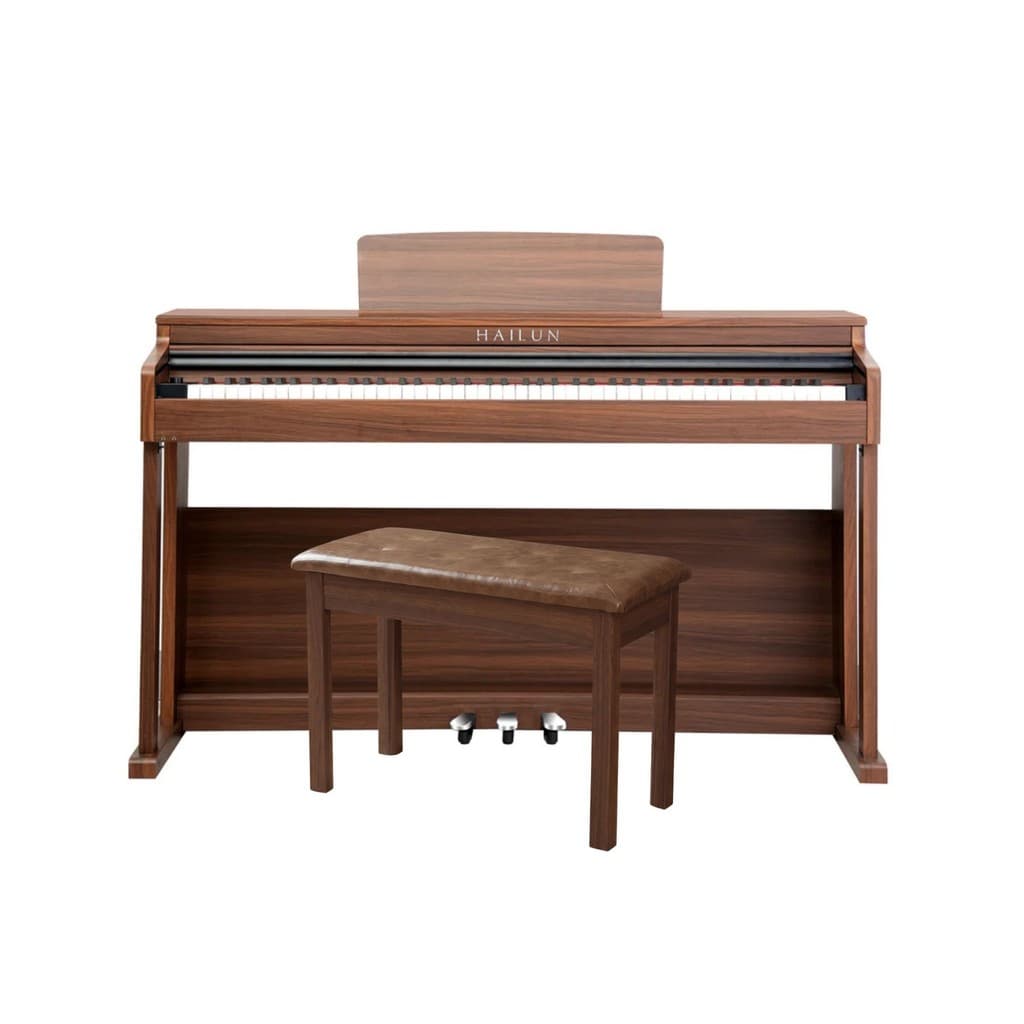 Piano Digital Bulara-Hailun H202 | Teclado Ponderado 88 teclas | Série Elegance-Classic Walnut