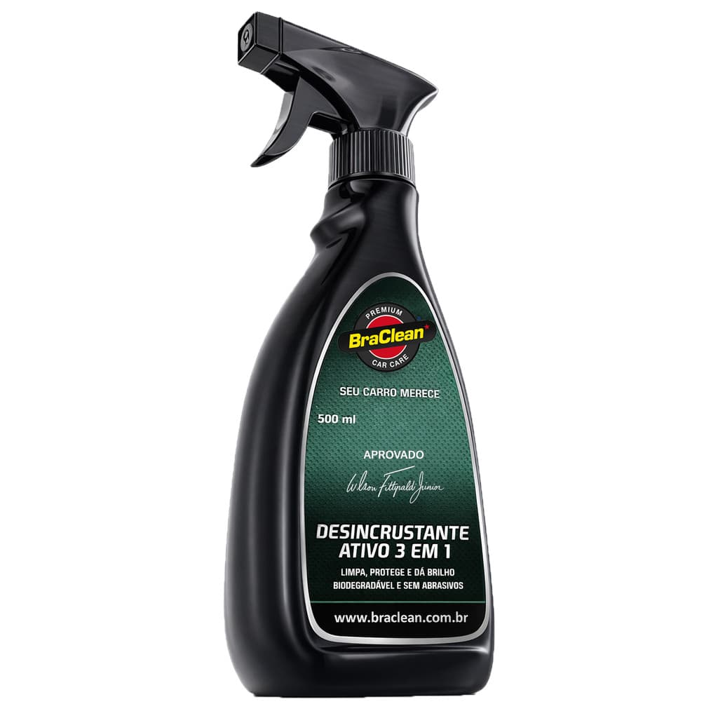 Desincrustante Ativo 500ml Spray Desengraxante Limpeza Pesada Remove Sujeiras Graxa Óleo Gordura