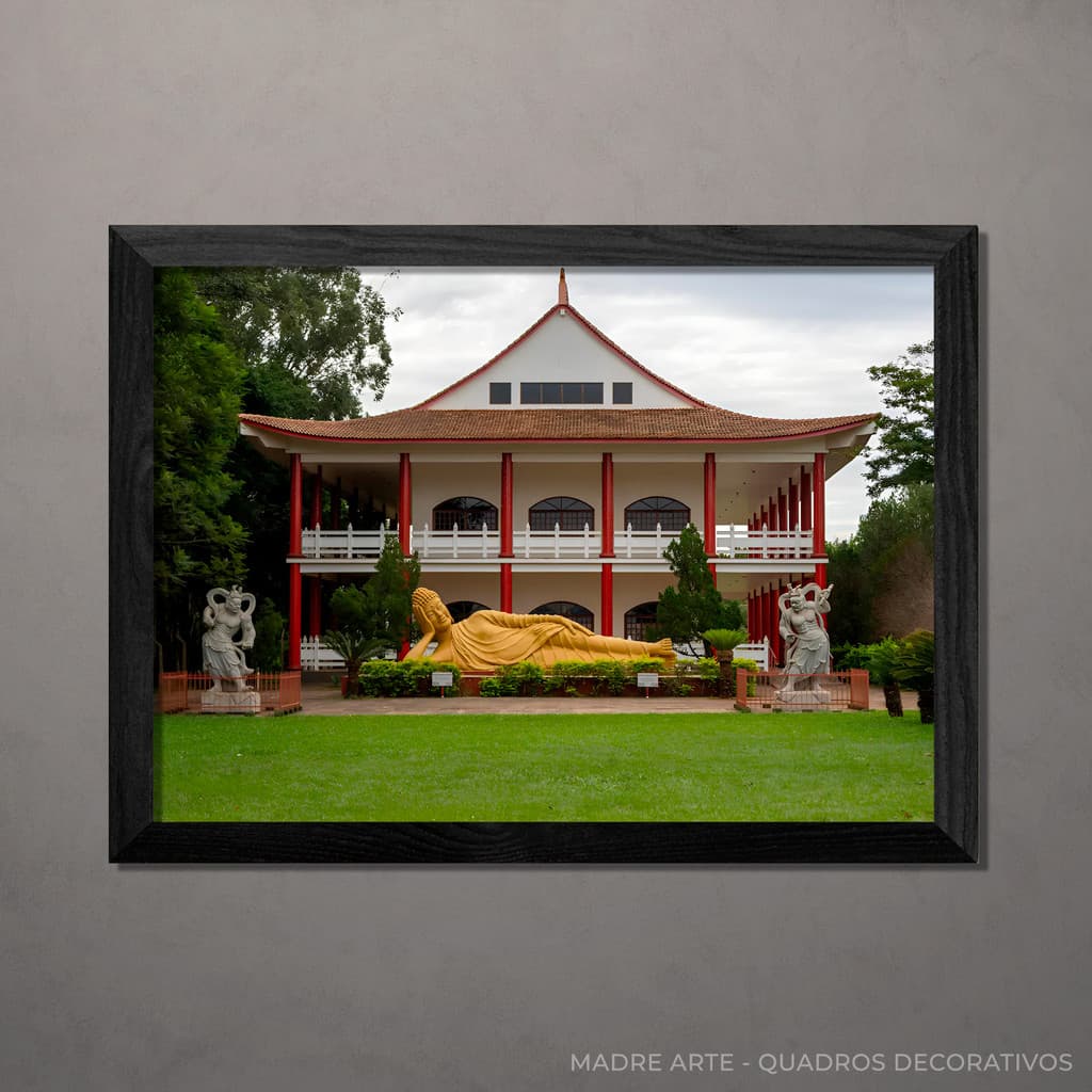 Quadro Decorativo Templo mod3 A4 Com Vidro