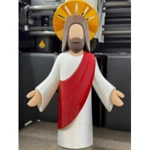 Estatueta de Jesus Minimalista 26cm Decoração Religiosa Moderna em PLA