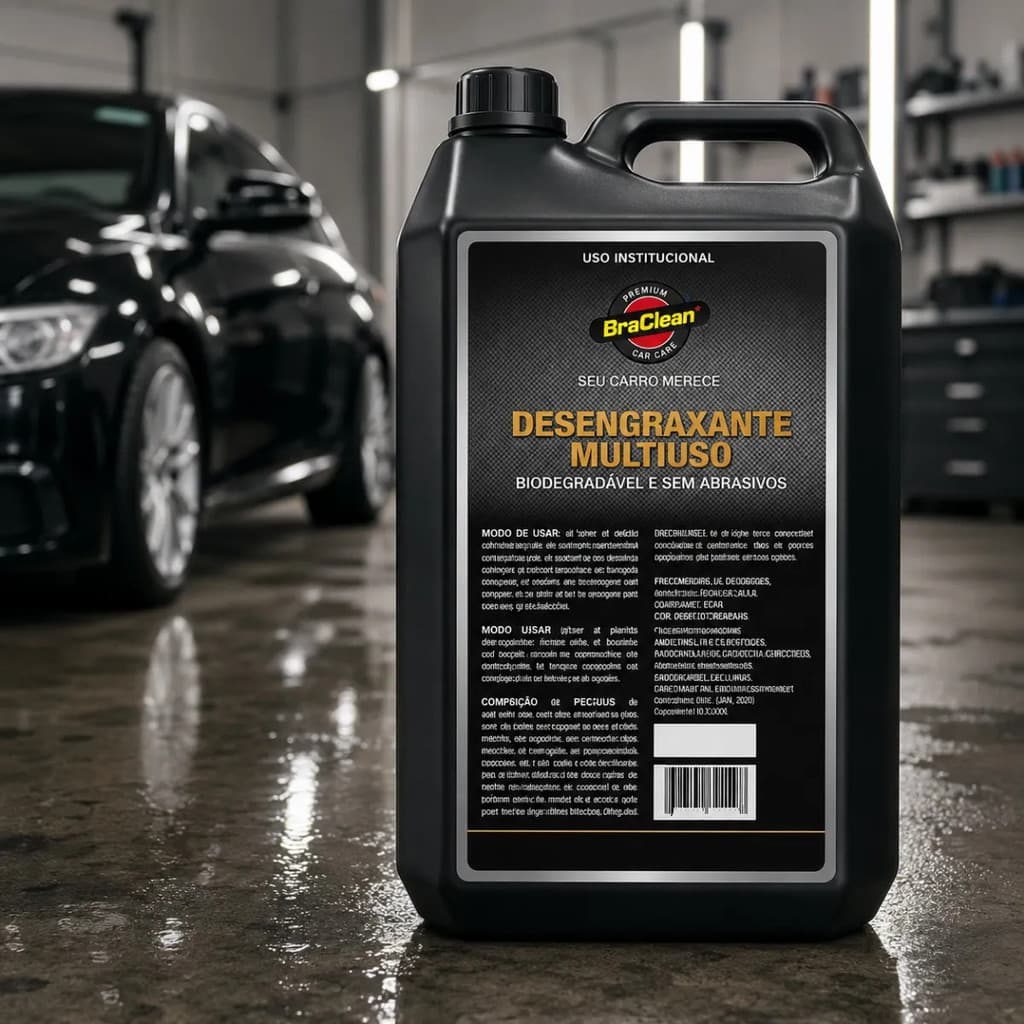 Limpador Automotivo BraClean 5L Conservação Veicular Frota Agro E Lava Rápido Para Oficina Auto