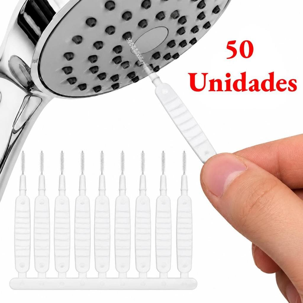 Escova de Limpeza para Chuveiro Desentupidor de Orifícios de Ducha