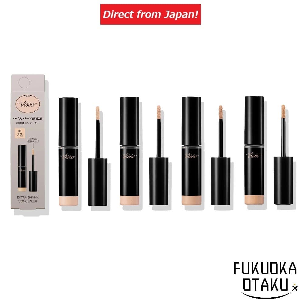Visee Extra Skinny Concealer Corretivo Líquido Ponta Fina Cobertura Precisa Made in Japan【Direto do Japão】