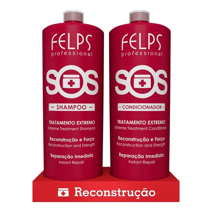 Felps Sos Reconstrução Shampoo + Condicionador 2x1 Litro