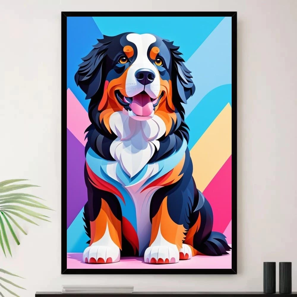 Quadro Placa Decorativa Composição Vibrante Linhas Sofisticadas em Azul-Claro e Branco