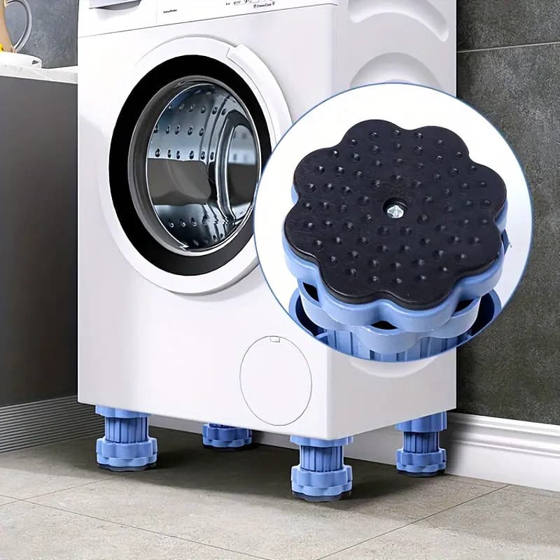 4 Pçs Anti Vibração Máquina De Lavar Pés Almofadas Antiderrapante Absorção De Choque Aumentando Almofada Esteira Geladei