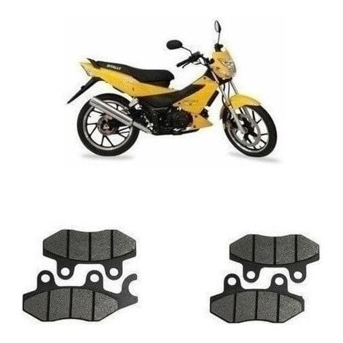 4 PASTILHAS DE FREIO TRASEIRO E DIANTEIRO  DITALLY JOY 50CC SKU361 REFORÇADO