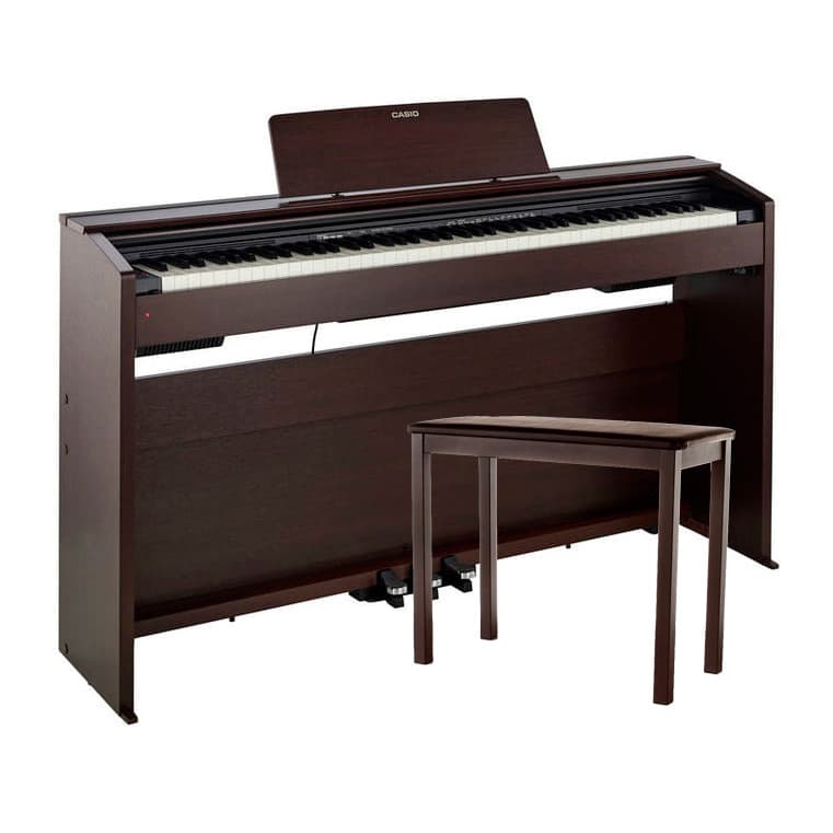 casio px-870 privia piano digital marrom (Casio PX870 Completo Banqueta Saty)