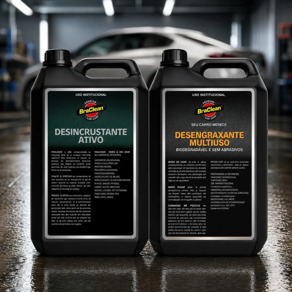Kit Lavagem Automotiva 10L Pneus Carroceria Frota Lava Rápido E Caminhão Uso Veicular Externo