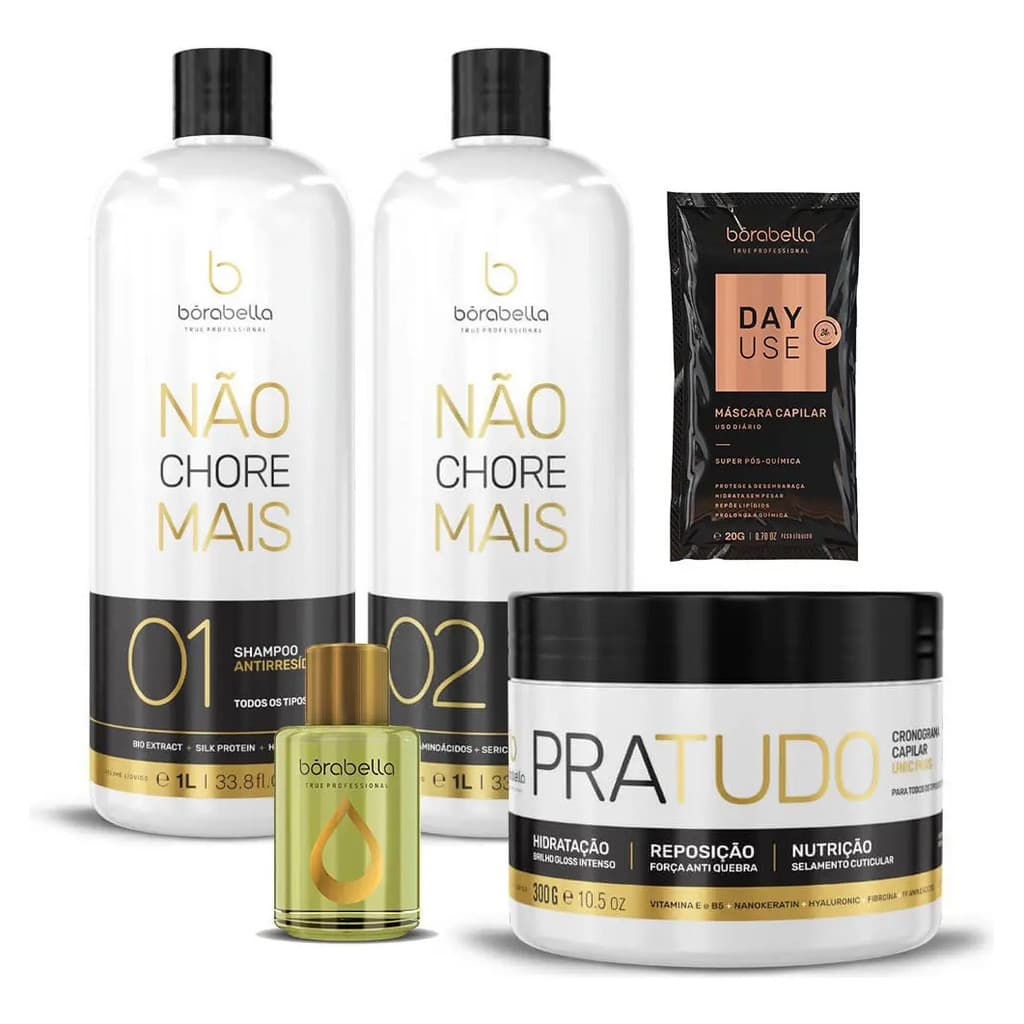 Borabella Kit Escova Progressiva & Máscara Pra Tudo 300g