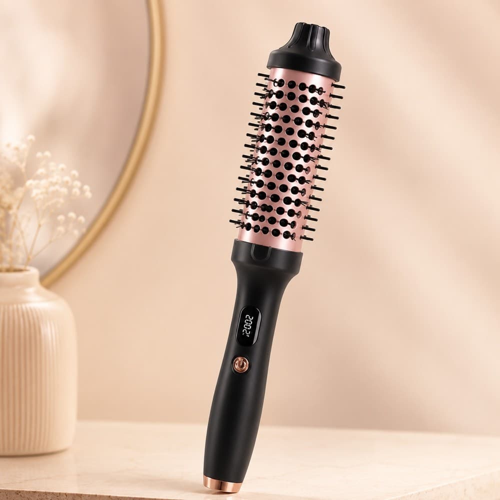 Escova Secadora 2 em 1 110V/220V Profissional Cabelo Alisa Modela Anti Frizz