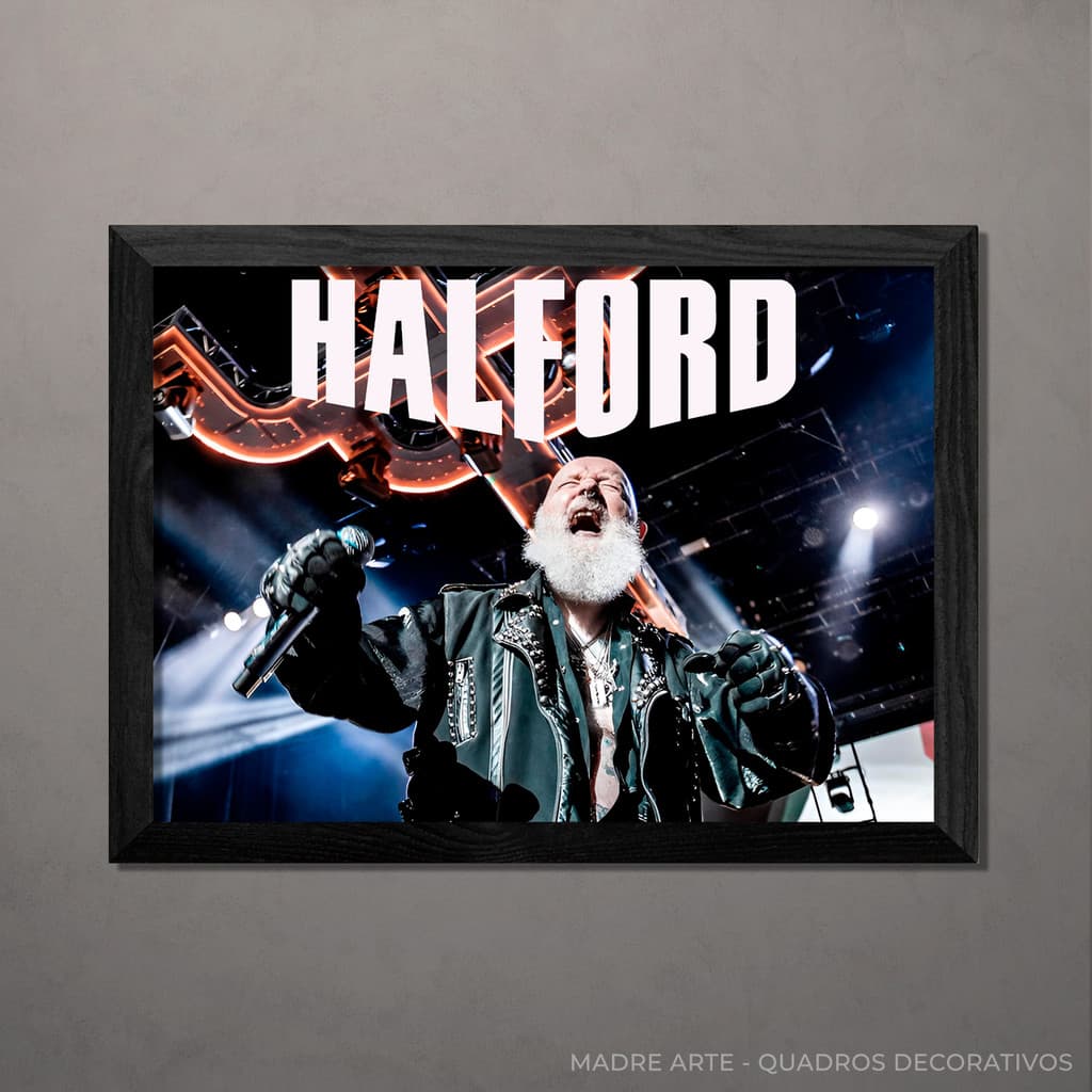 Quadro Decorativo Halford A4 Com Vidro