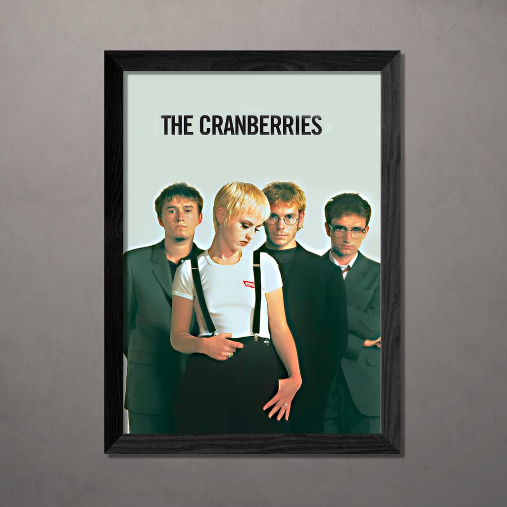 Quadro Decorativo The Cramberries A4 Com Vidro