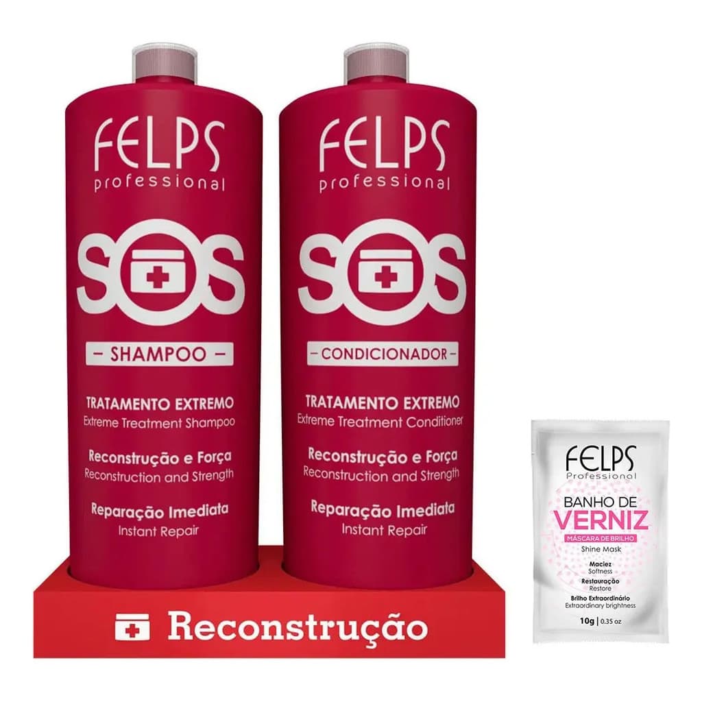 Felps Kit Sos Shampoo & Condicionador Tratamento Extremo