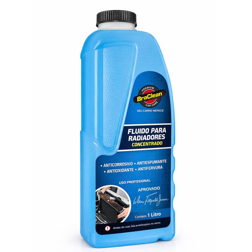 Fluido Aditivo Radiador Concentrado Azul 1L Arrefecimento Refrigerante Anticorrosivo Automotivo