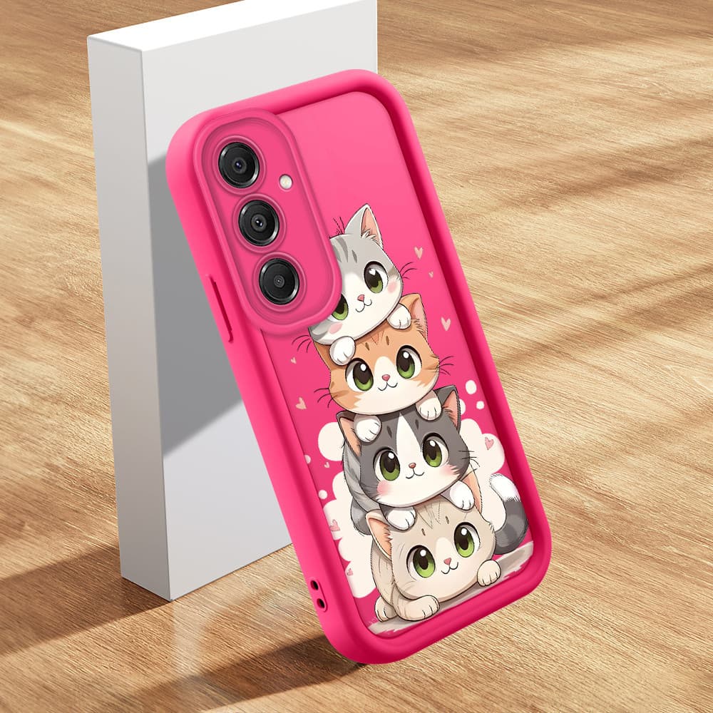 Capinha De Macia Silicone Capa Para Samsung Galaxy A16 4G 5G Capas Fofo Rosa Case Capinhas TY 2275