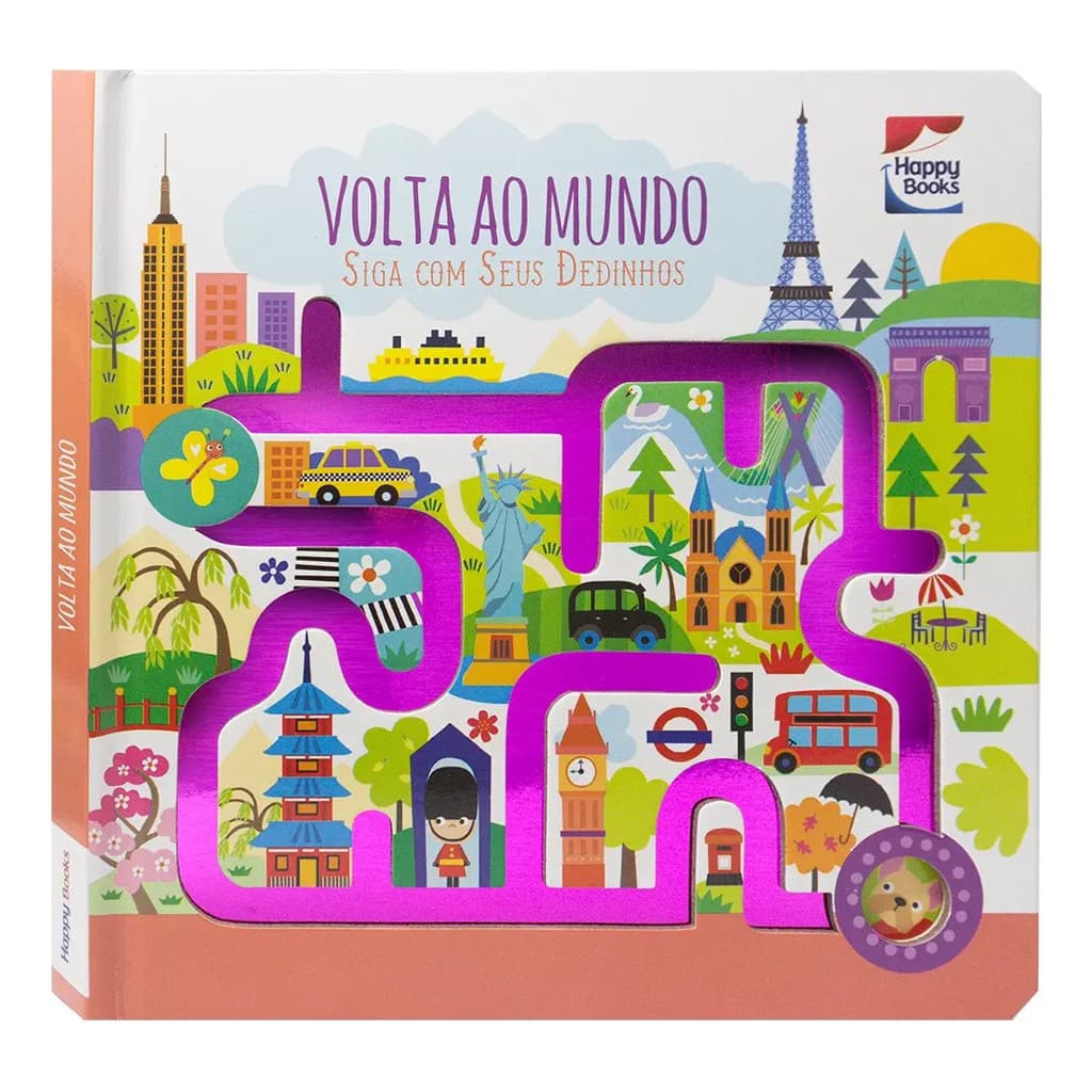 LIVRO SIGA COM OS DEDINHOS: VOLTA AO MUNDO INFANTIL