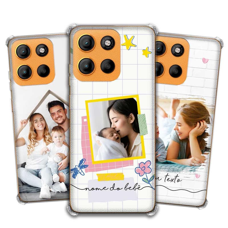 Capa Capinha - Motorola Moto G15 - Com Sua Foto Personalizada Anti-Impacto