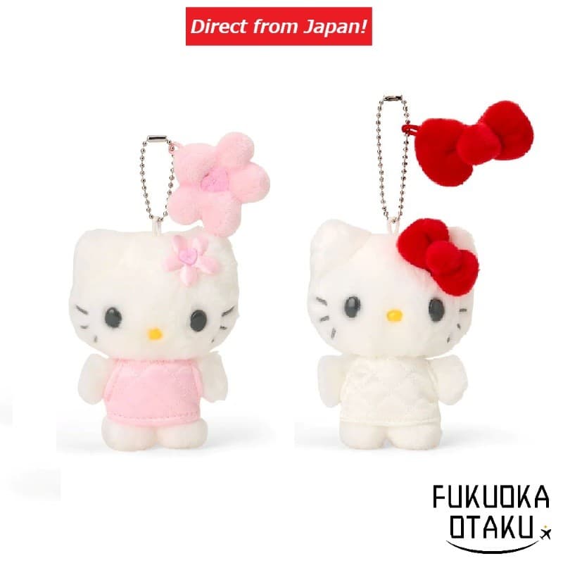 SANRIO Mascot Holder (Miniature Quilt) Chaveiro de Pelúcia Kitty【Direto do Japão】