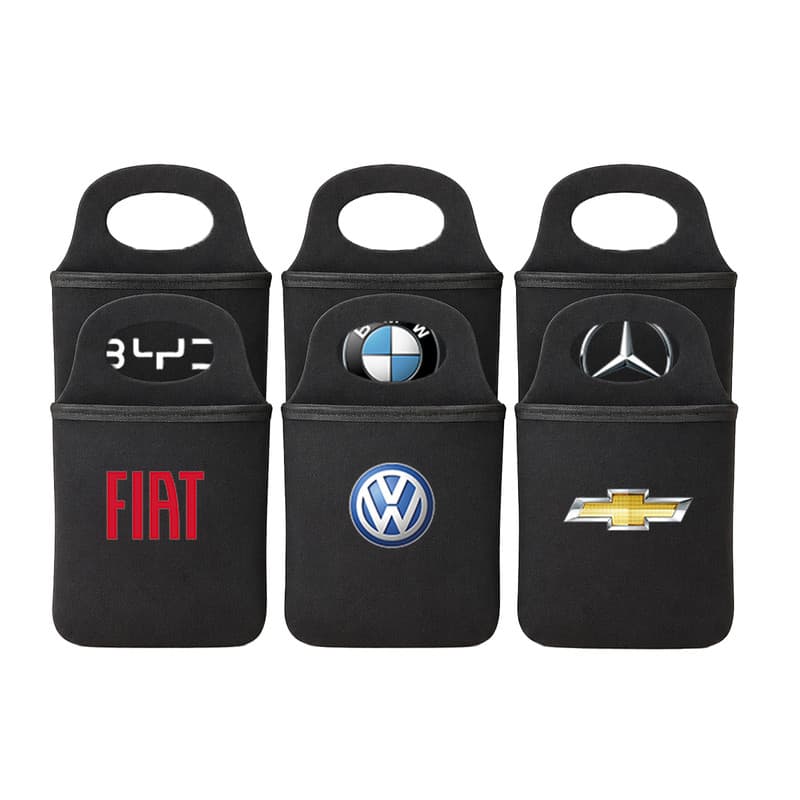 Porta Lixo Veicular Lixeira Automotiva Neoprene Acolchoado Para Carro Universal