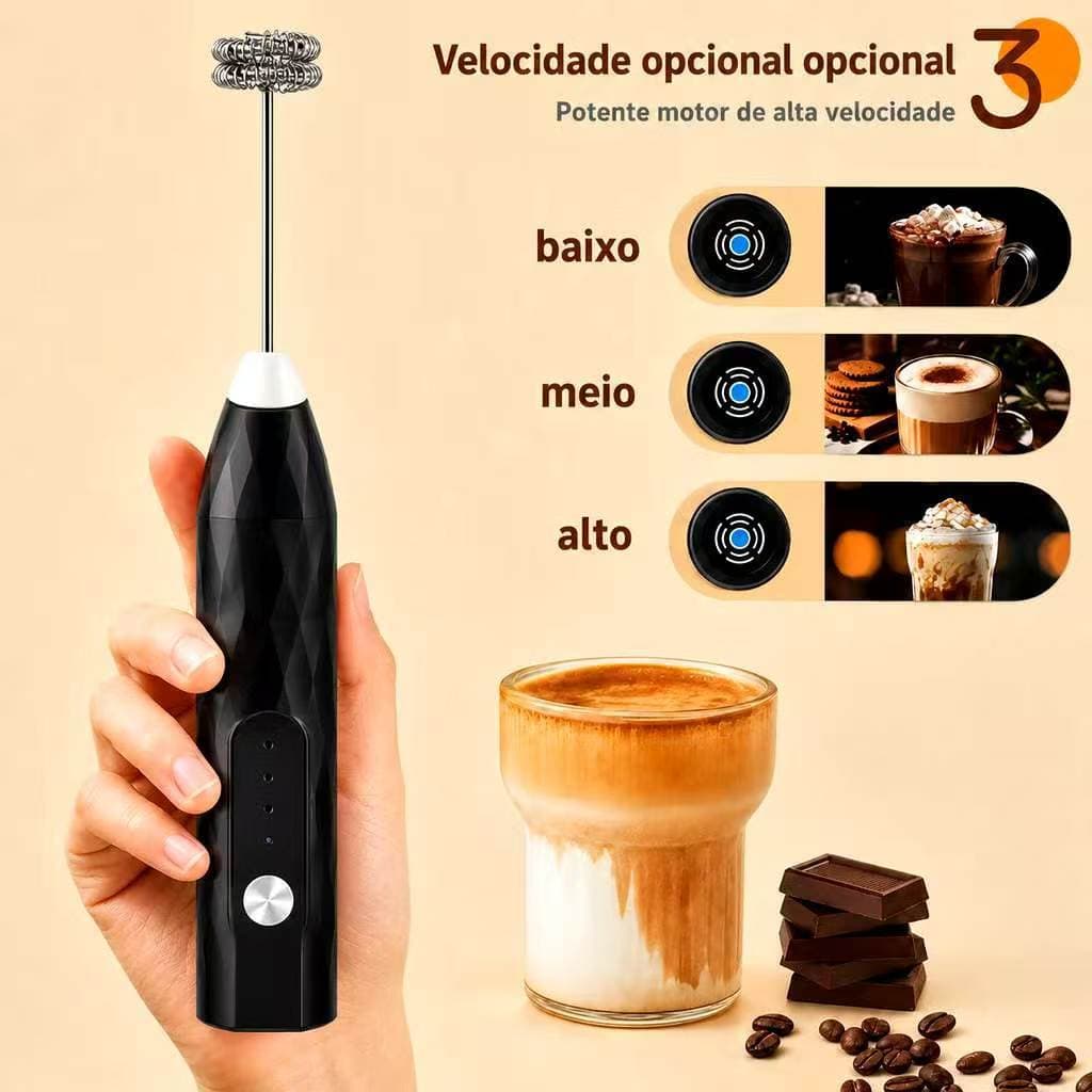 Mini Misturador Batedor Mixer Elétrico Para Claras de Ovos Leite Café Clara de Ovo, para Cozinha