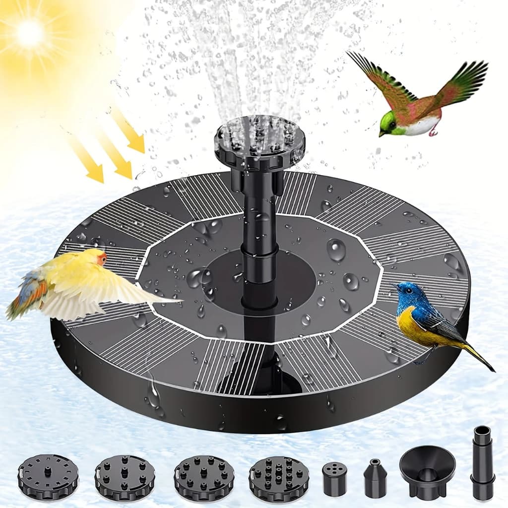 Chafariz Fonte De Água Para Jardim Lago Piscina Flutuante de Energia Solar mil+ Vendido(s) - Variação: