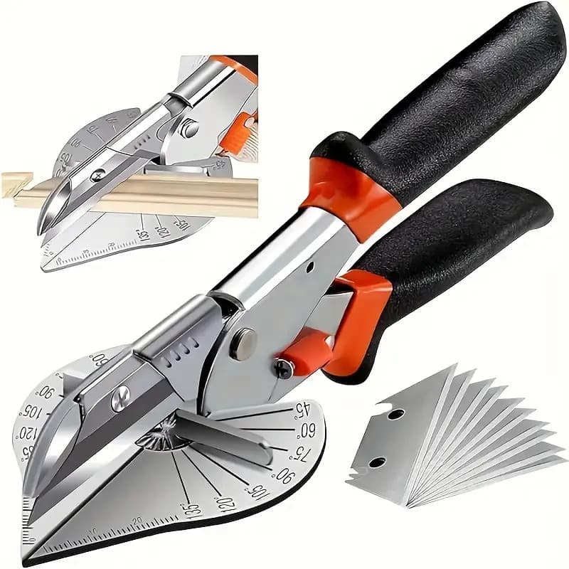 Tesoura De Tubo De Plástico/PVC Com Ângulo De 45 Graus Para 120 Miter Cortador Multifuncional Vendido(s) - Variação: