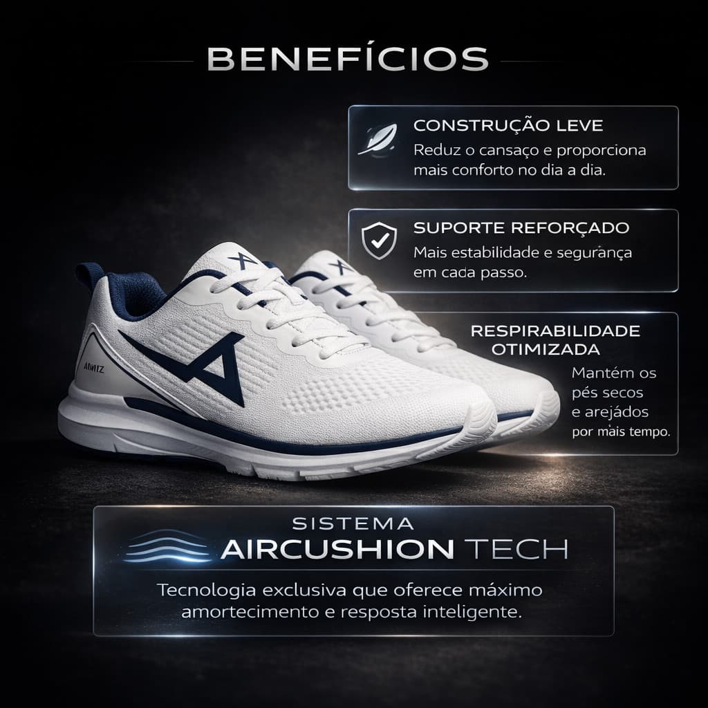 Tenis Com Amortecedor Masculino Feminino Corrida Caminhada Esportivo Academia