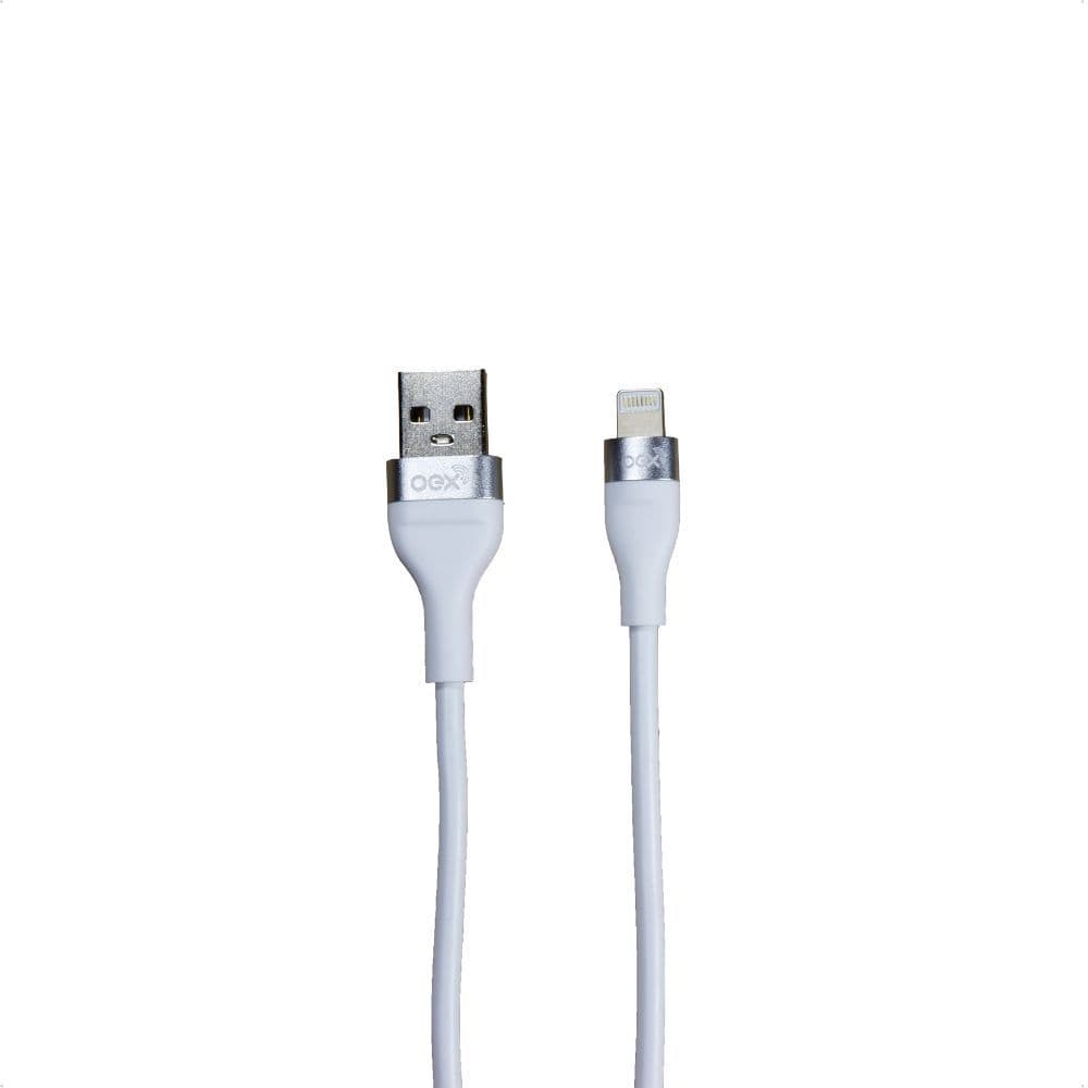 Cabo Carregador USB Lightning 2 Metros Reforçado Com Velcro 18W Carga Rápida Transferência