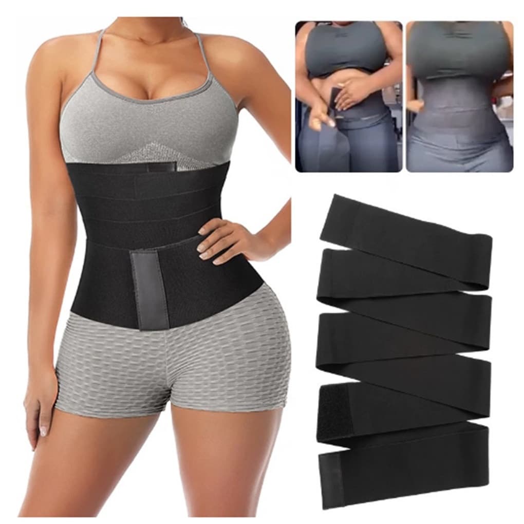 Cinta Modeladora Cintura INVISÍVEL Faixa Queima Gordura 5Mts