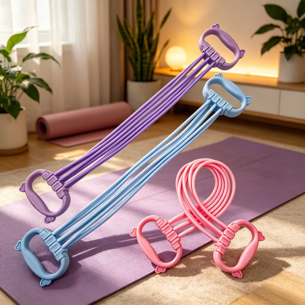 Extensor Elástico Academia Com 6 Níveis De Resistência Treino Em Casa Fitness E Alongamento