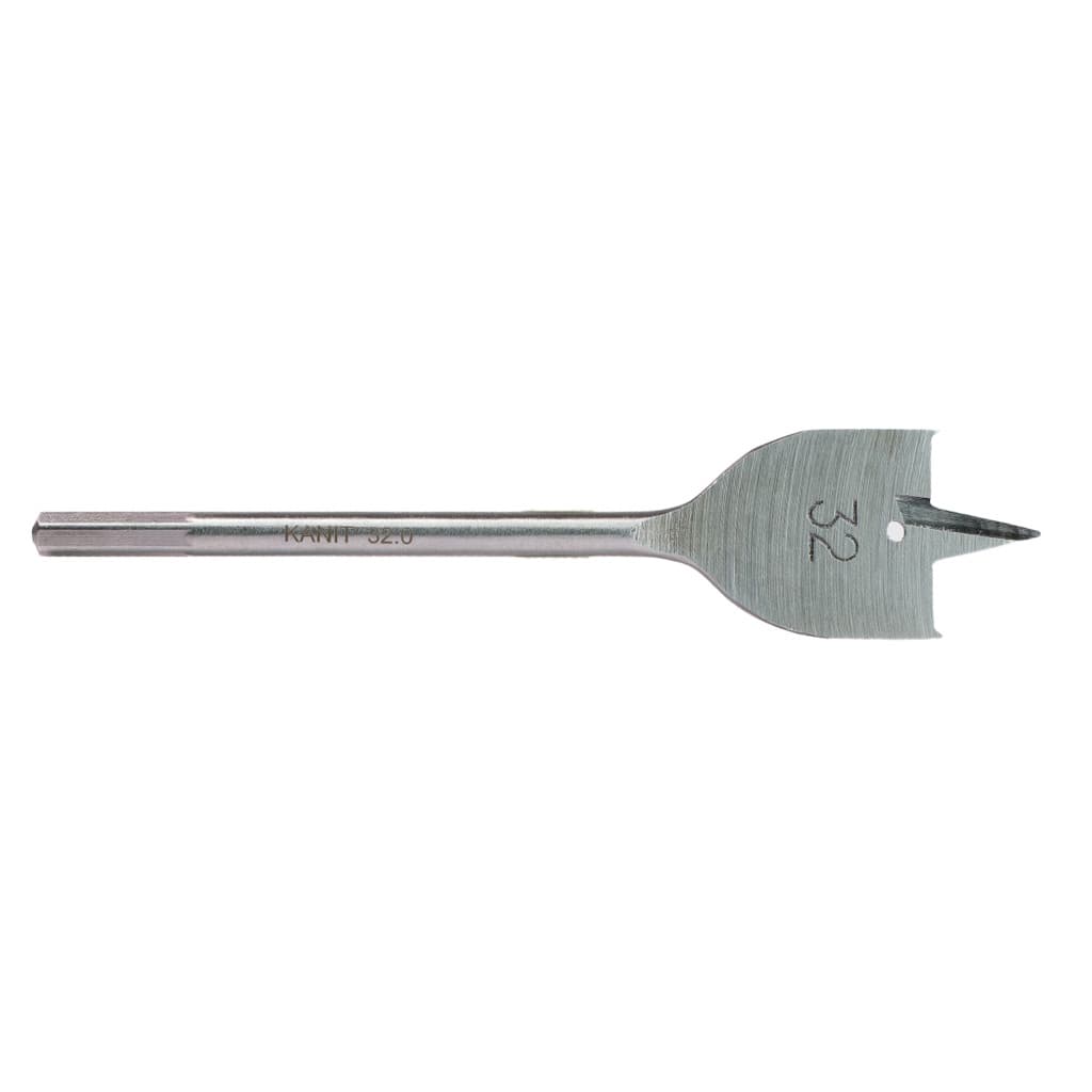 Jogo 5 Brocas Chatas Madeira 32mm Furar Painel MDF Compensado Passar Cano Tubo Caixa Atacado Kanit