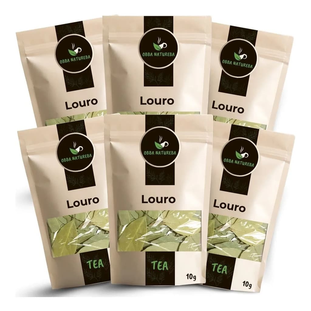 Louro Folhas para Chá Ervas Cuidadosamente Selecionada Ideal Para Infusão - Leve 6 Unidades
