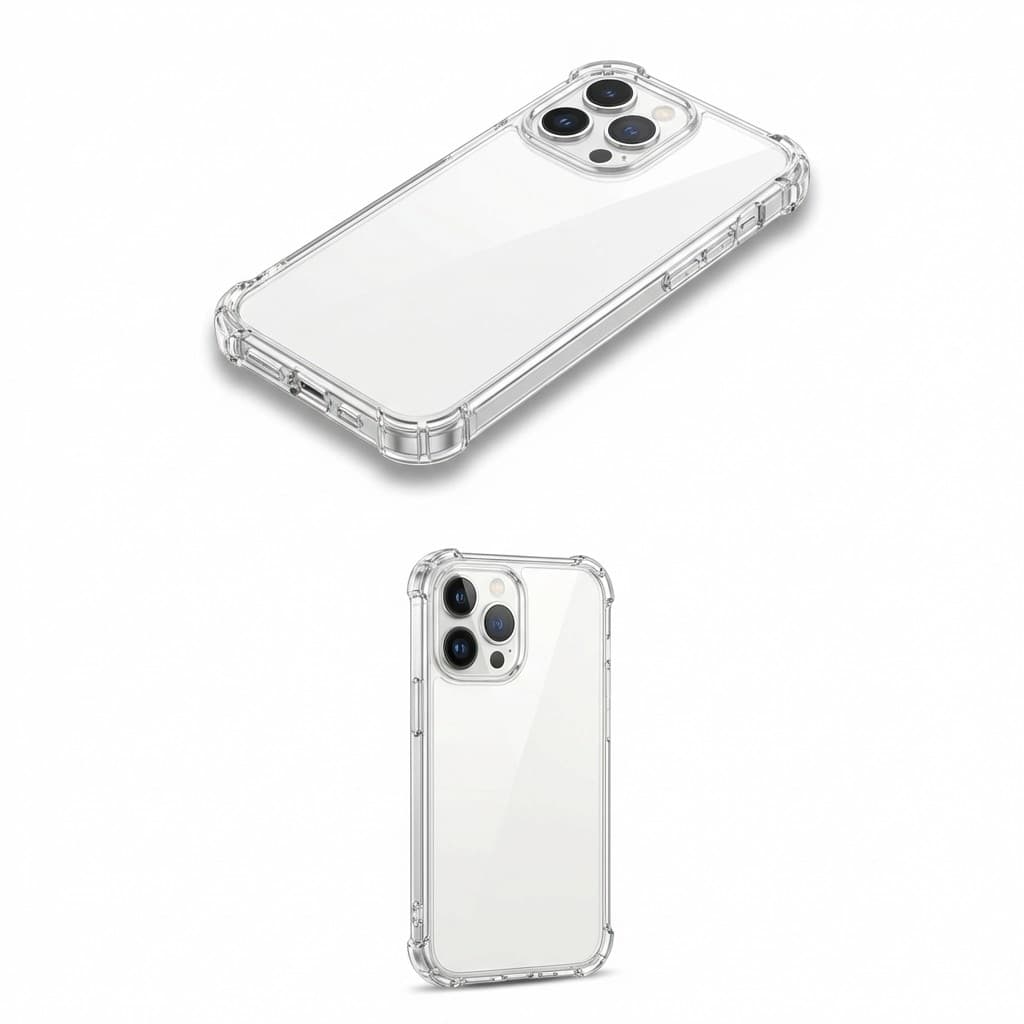 Capinha Tpu Anti Impacto iPhone 15 Transparente Capa Silicone Flexivel Protecao Celular Apple Bordas